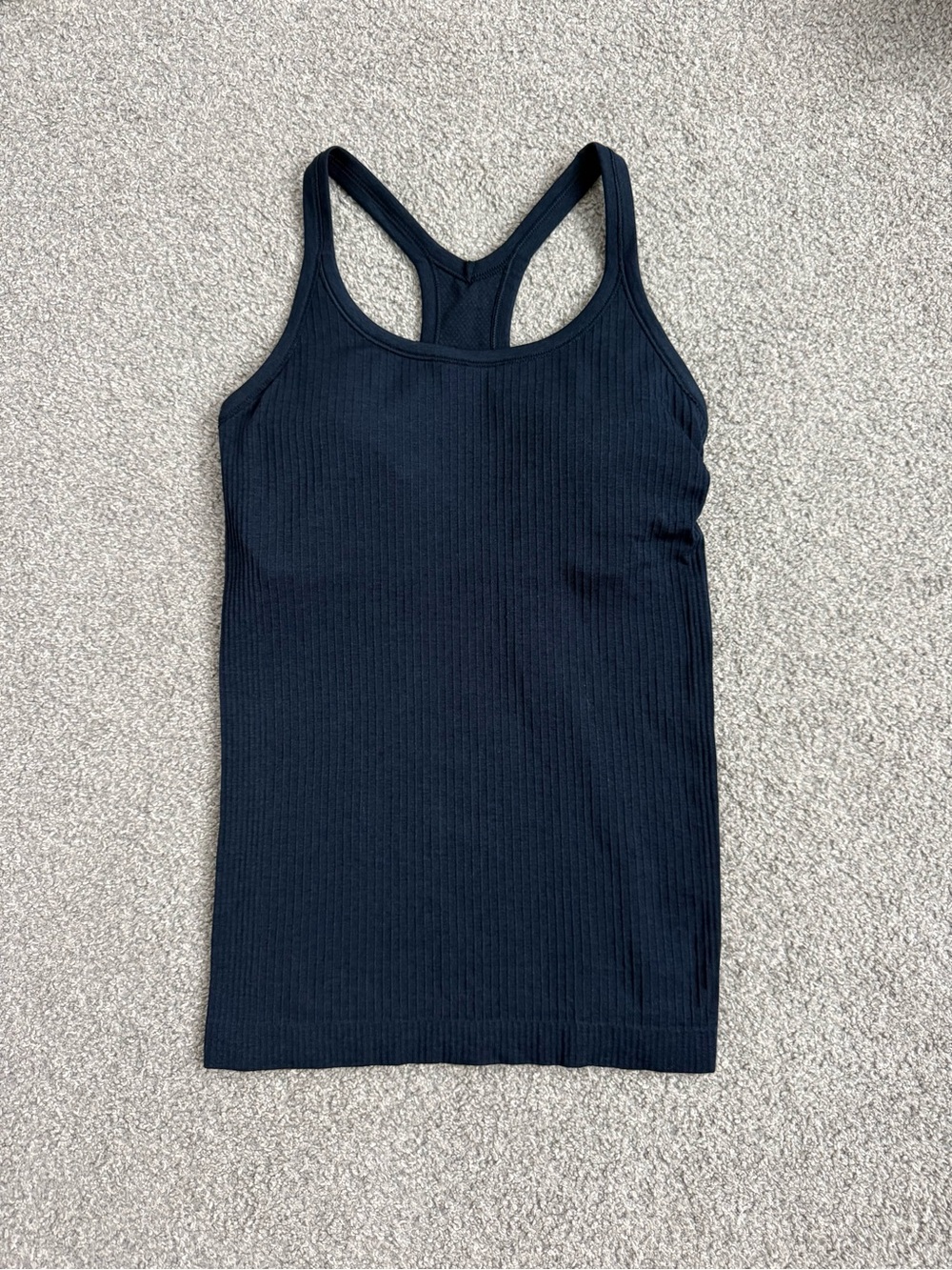 Lululemon Ebb to Street Ribbed Racerback Tank Top- Navy